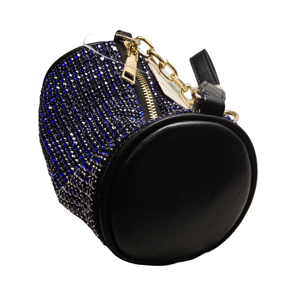 NWOT Blue and Black with Goldtone hardware Crossbody Bag with Structured Design - Picture 3 of 7